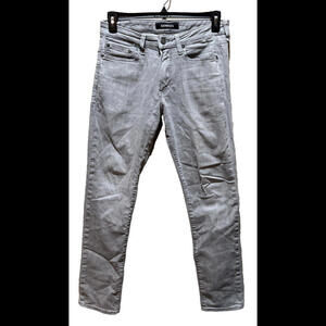 EXPRESS‎ Hyper Stretch Men’s Skinny Gray Denim Jeans 30x32
